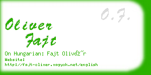 oliver fajt business card